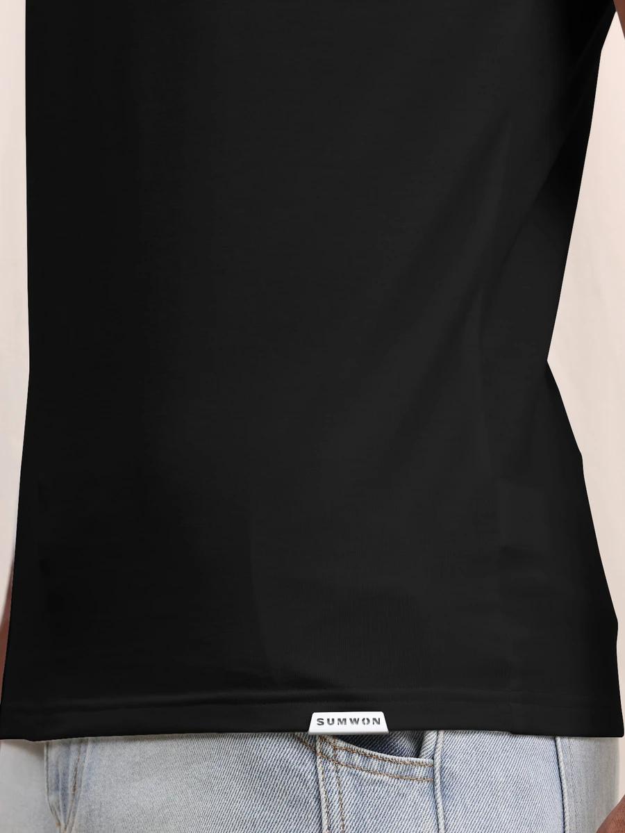 CZARNY T-SHIRT BASIC 