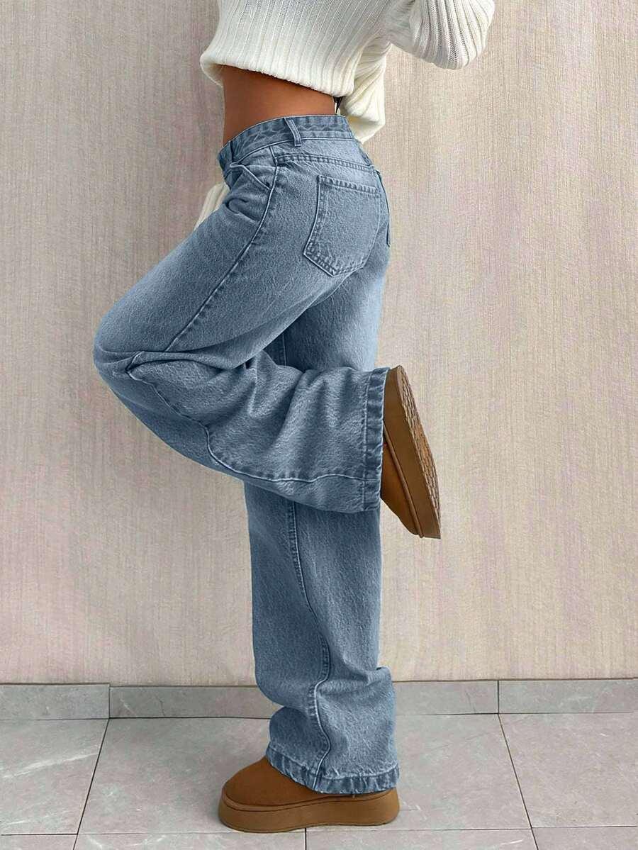 NIEBIESKIE SPODNIE JEANS