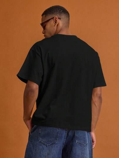 czarny t-shirt napis ciao