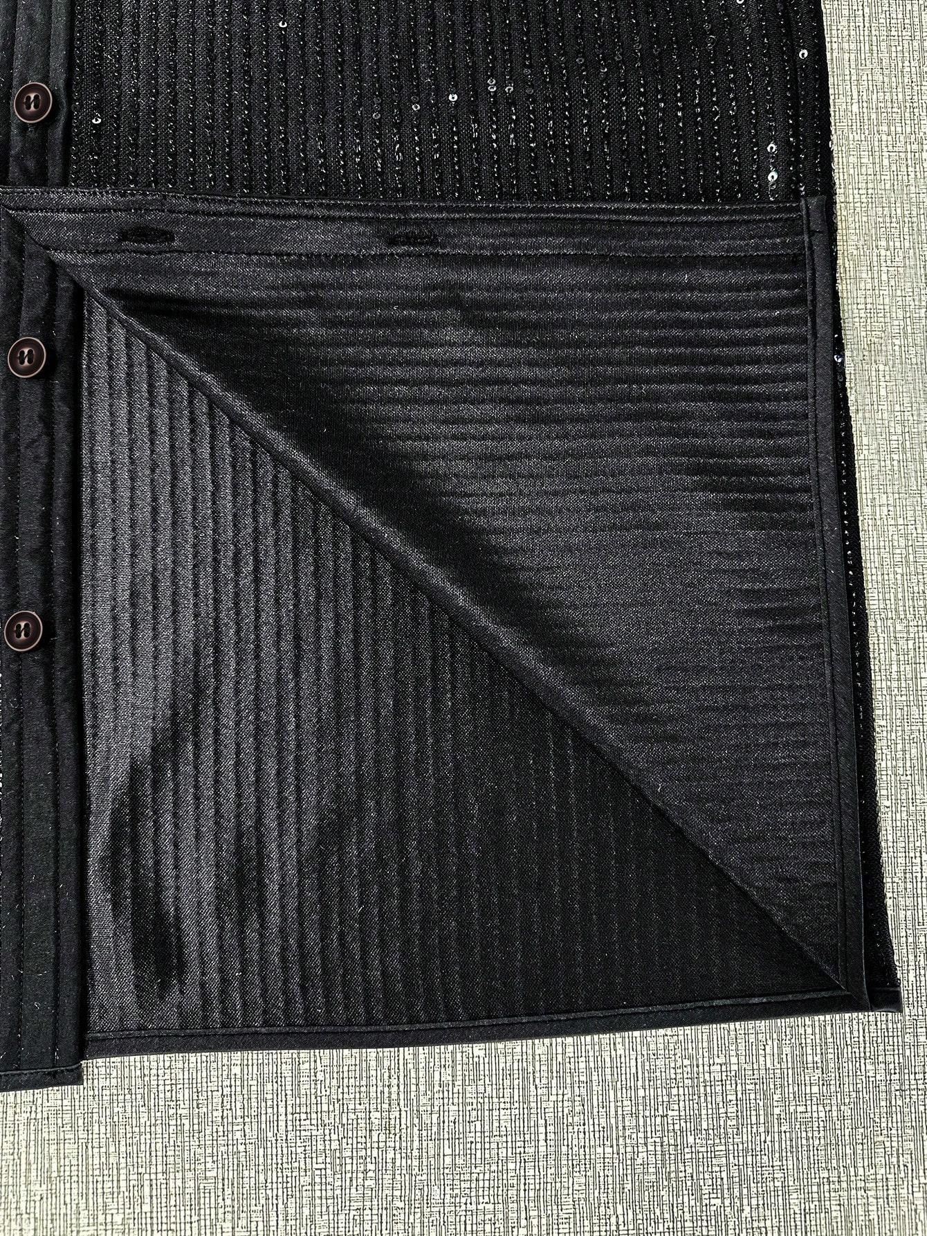 CZARNA KOSZULA POŁYSK