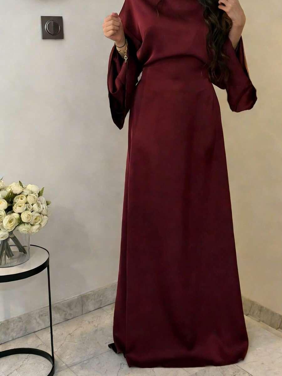 czerwona maxi sukienka