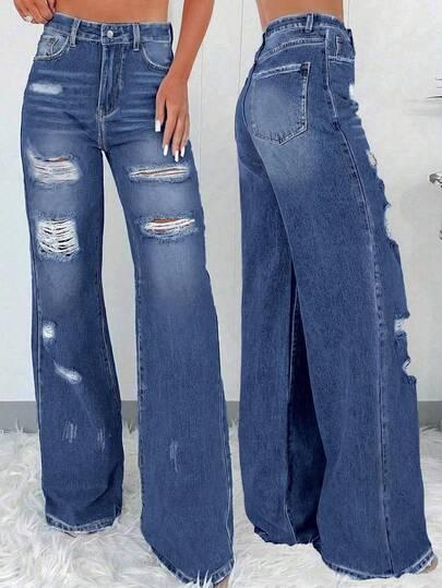 NIEBIESKIE SPODNIE JEANS
