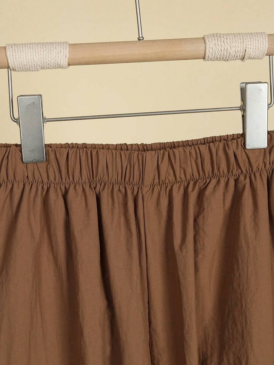 SPODNIE CARGO Z GUMĄ W PASIE