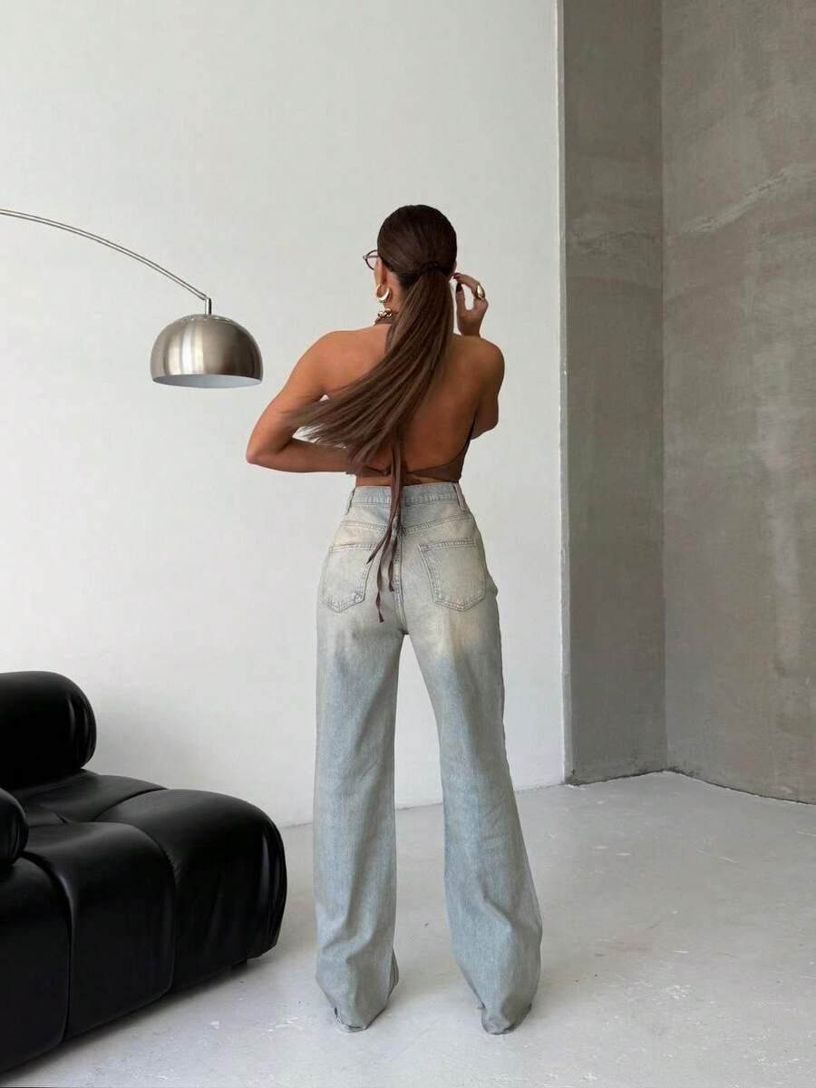 NIEBIESKIE SPODNIE JEANS