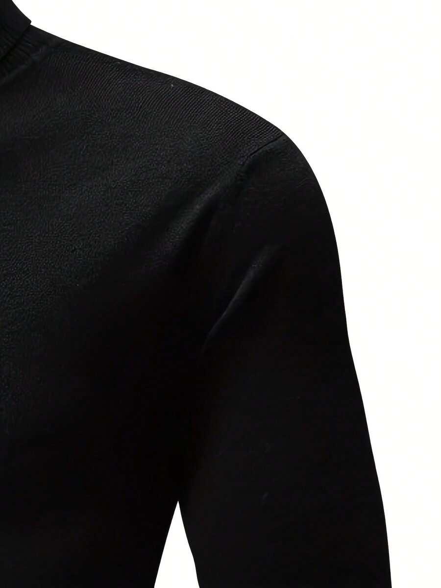 czarny sweter golf