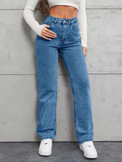 NIEBIESKIE SPODNIE JEANS