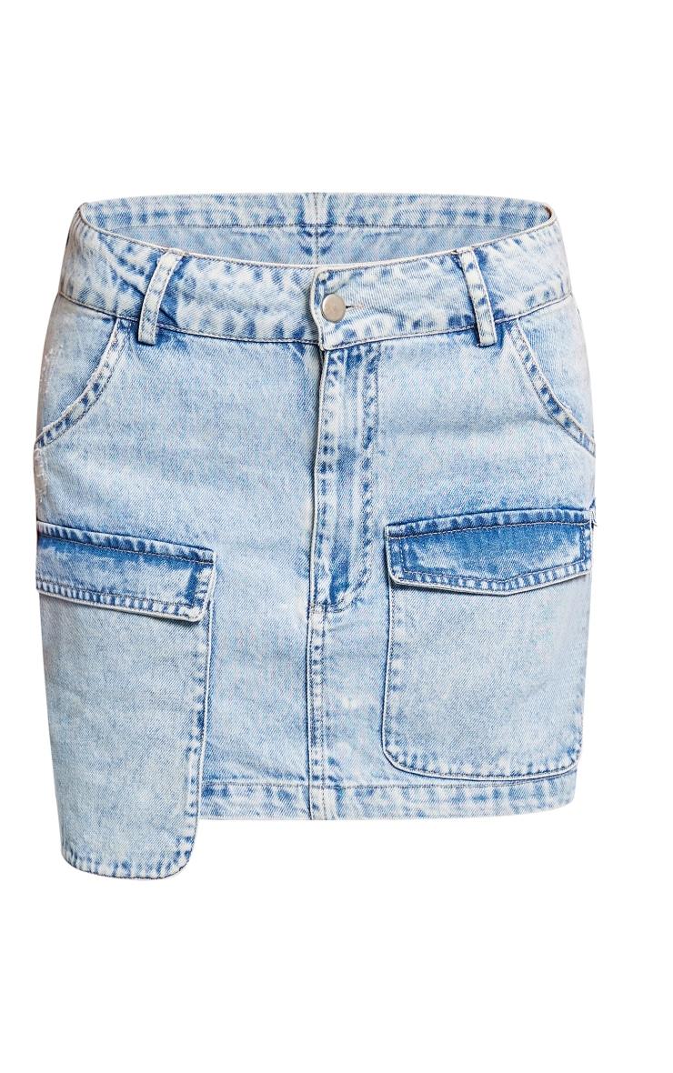 MINI SPÓDNICA JEANS KIESZENIE