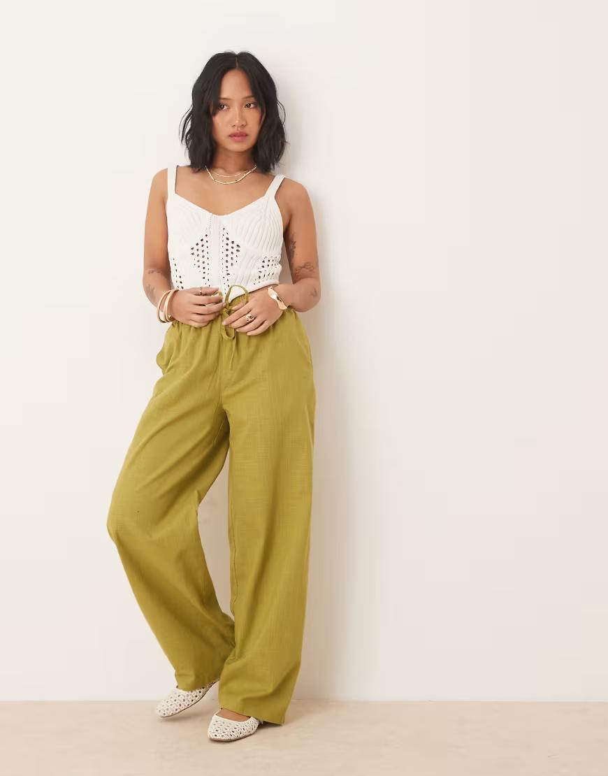 ZIELONE SPODNIE CASUAL