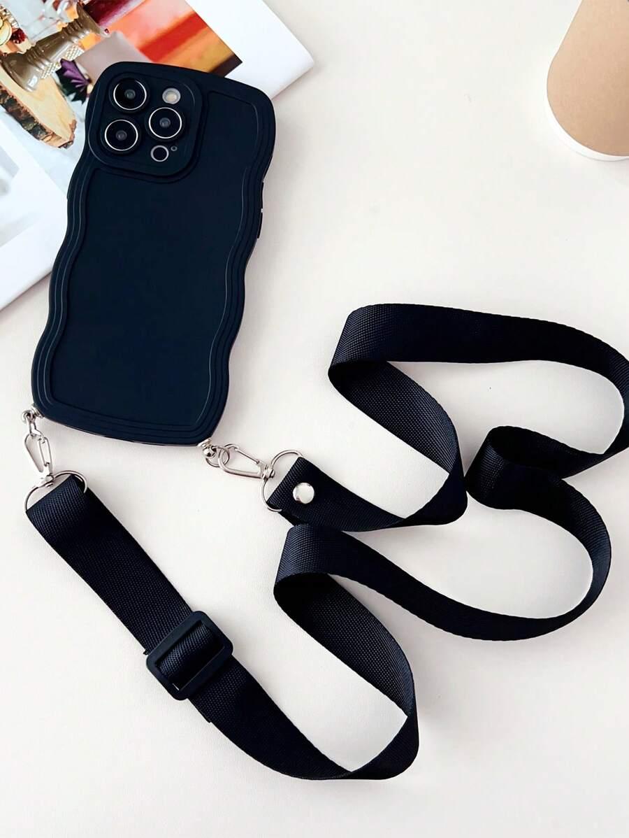 czarne etui z paskiem IPhone 14