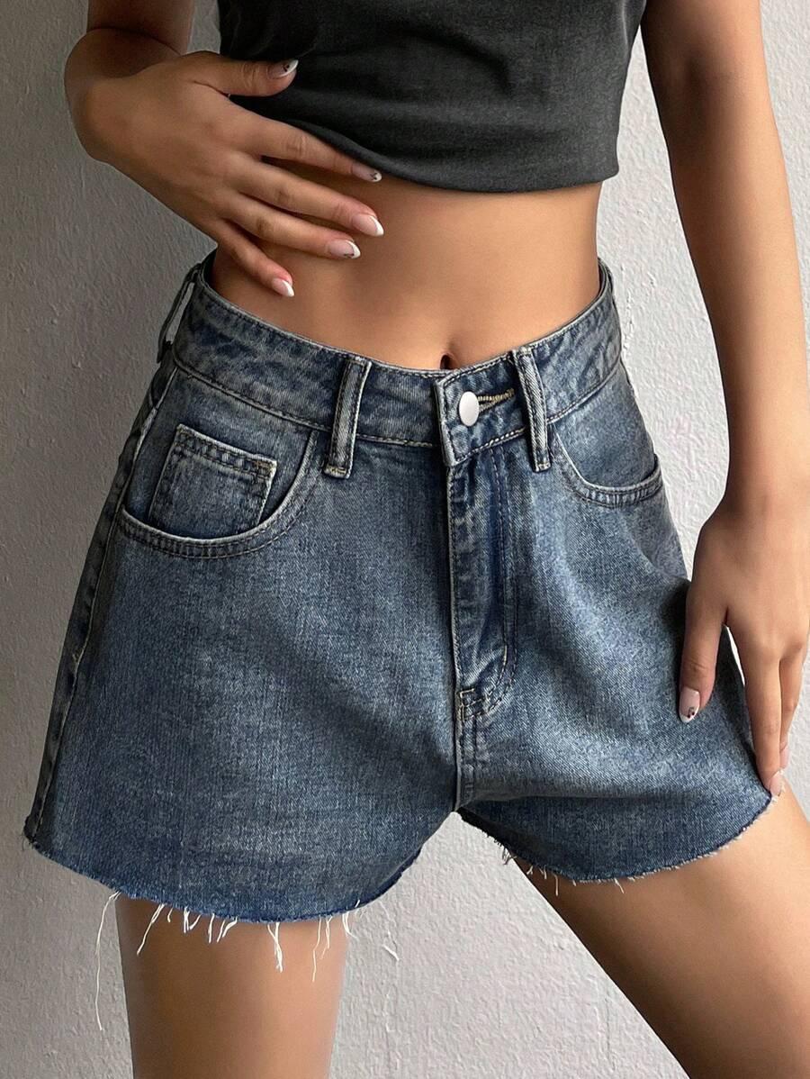 SPODENKI JEANS WYSOKI STAN