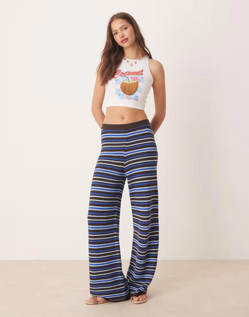 biały top print 