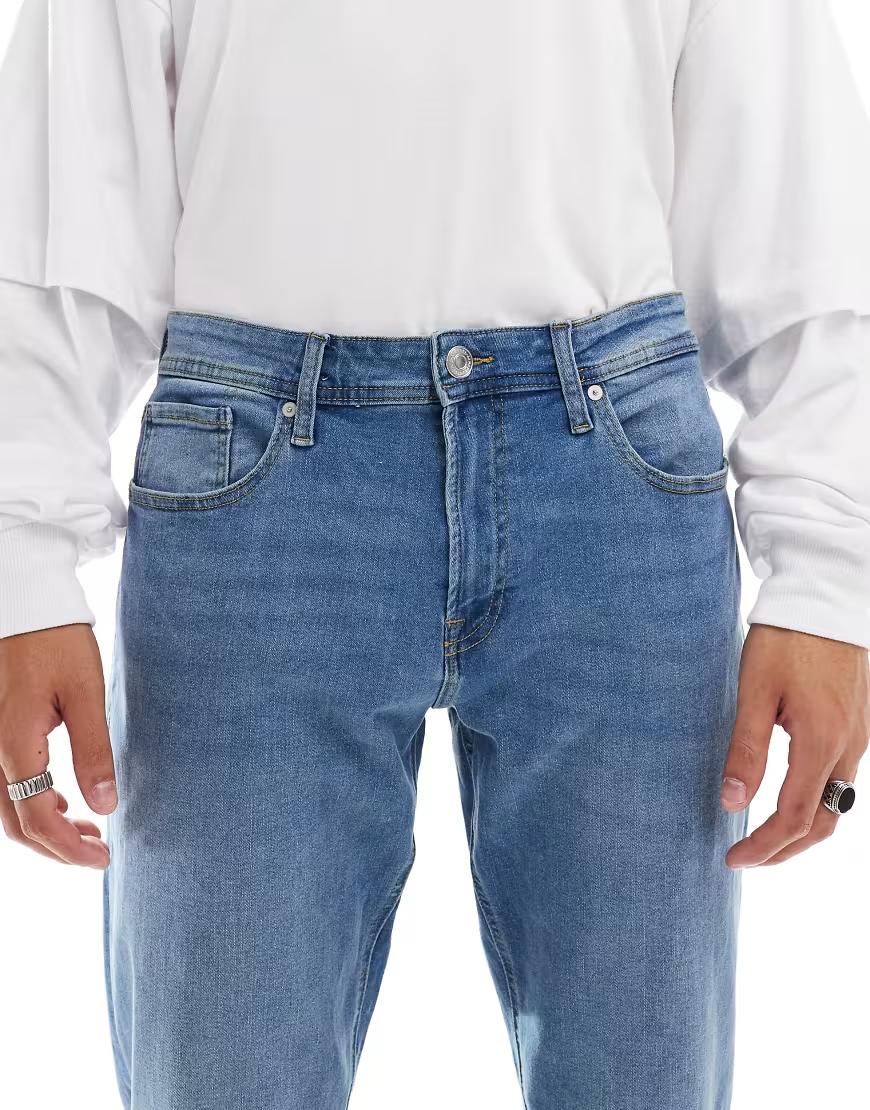 NIEBIESKIE SPODNIE JEANS ZAMEK