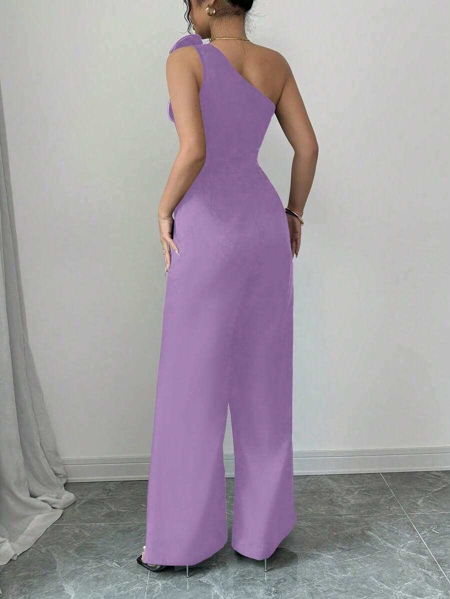 ELEGANCKI KOMBINEZON Z APLIKACJĄ 3D