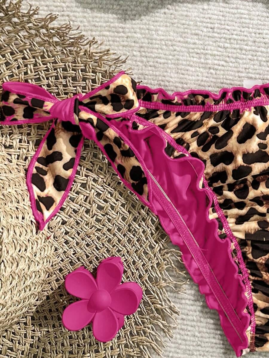 DWUCZĘŚCIOWY STRÓJ KĄPIELOWY ANIMAL PRINT