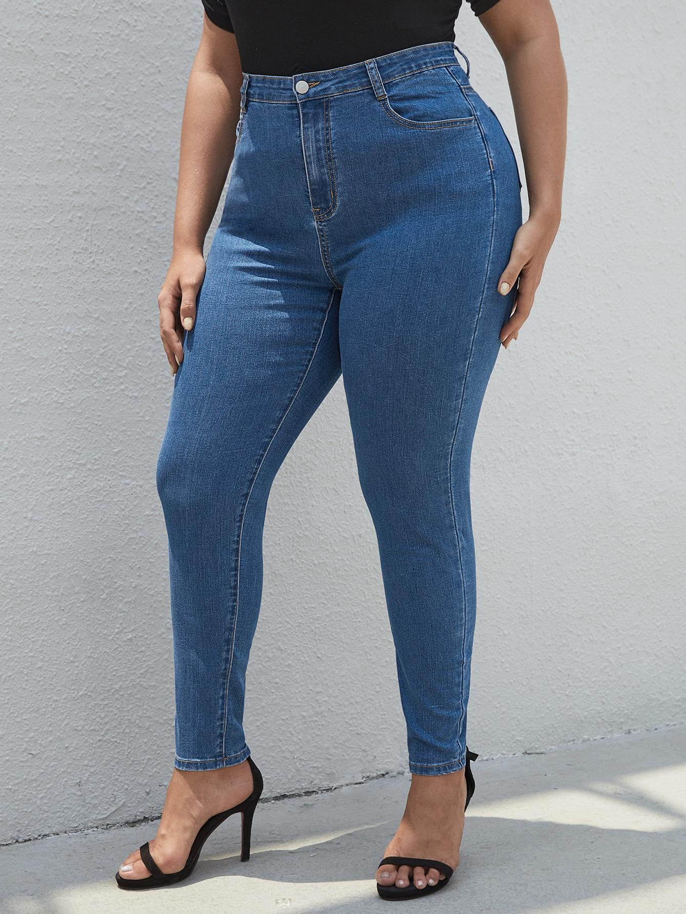 NIEBIESKIE SPODNIE JEANS RURKI