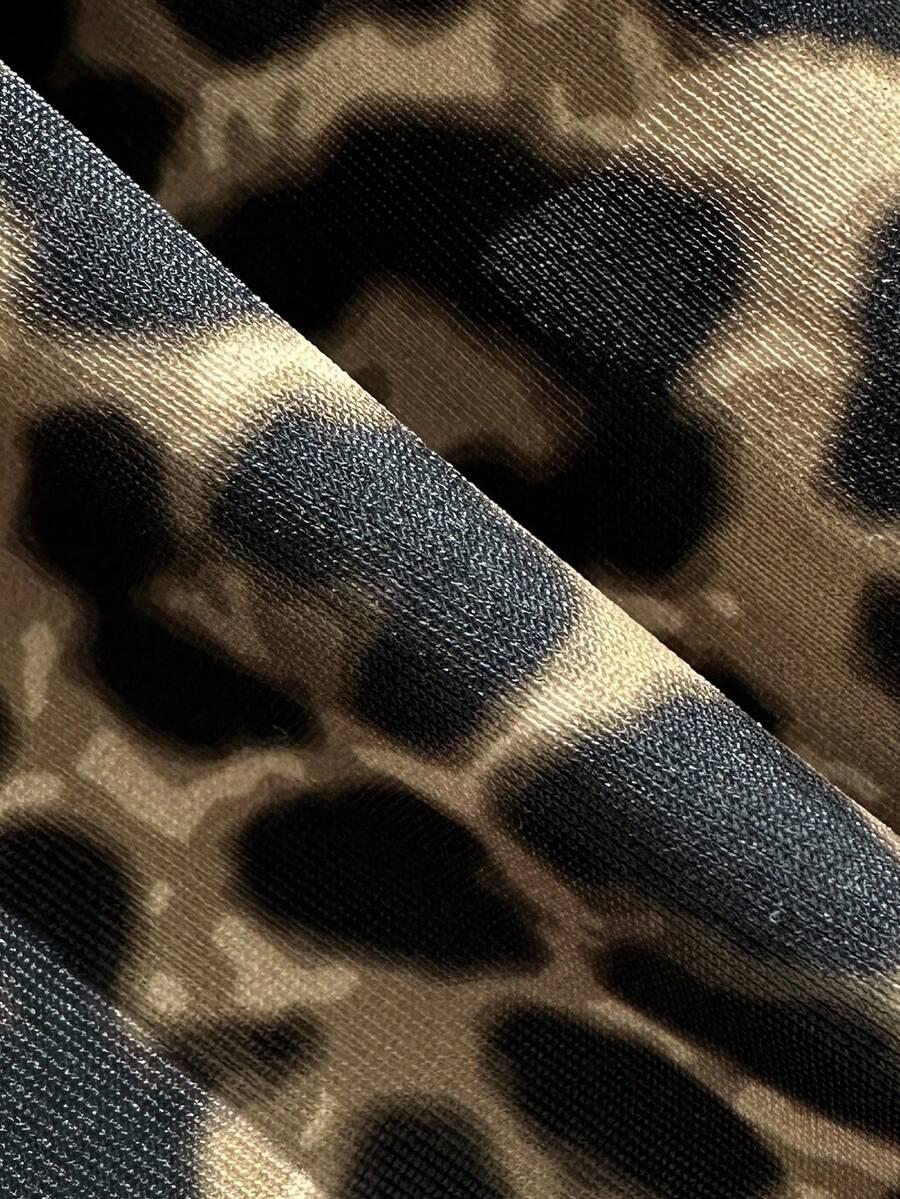 TRZYCZĘŚCIOWY STRÓJ KĄPIELOWY animal print