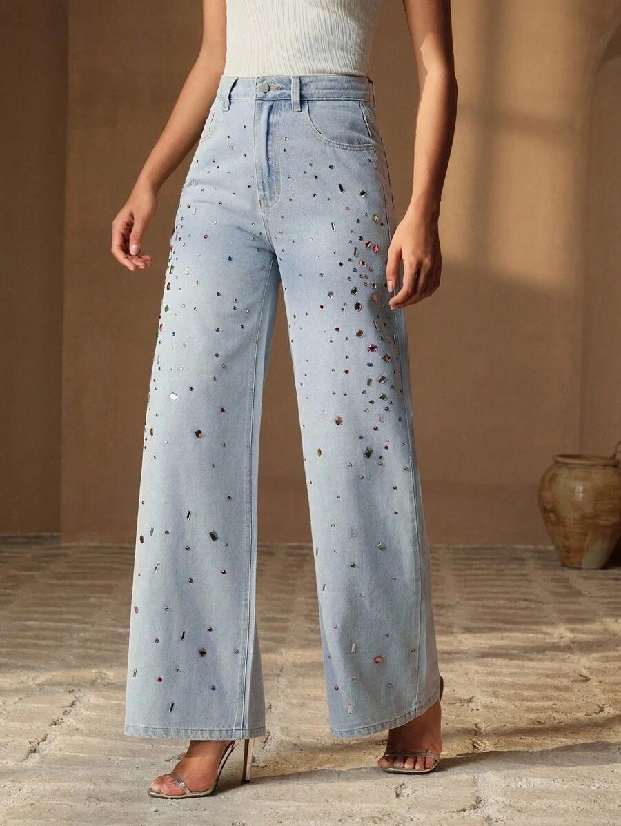 proste spodnie jeans