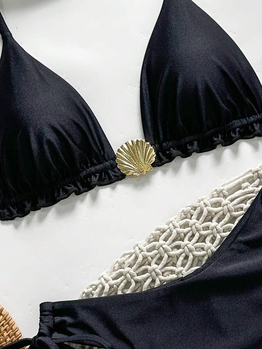góra od bikini zdobienie marszczenie