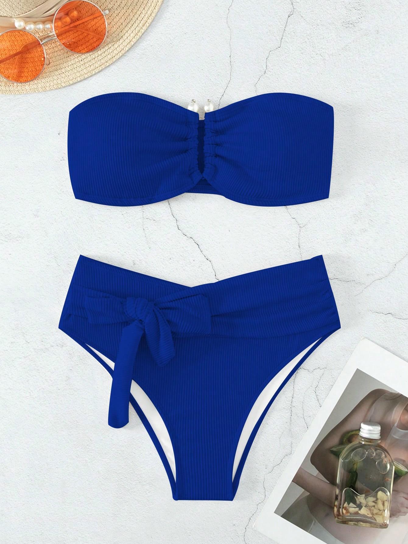 dwuczęściowy strój kąpielowy bikini Bandeau