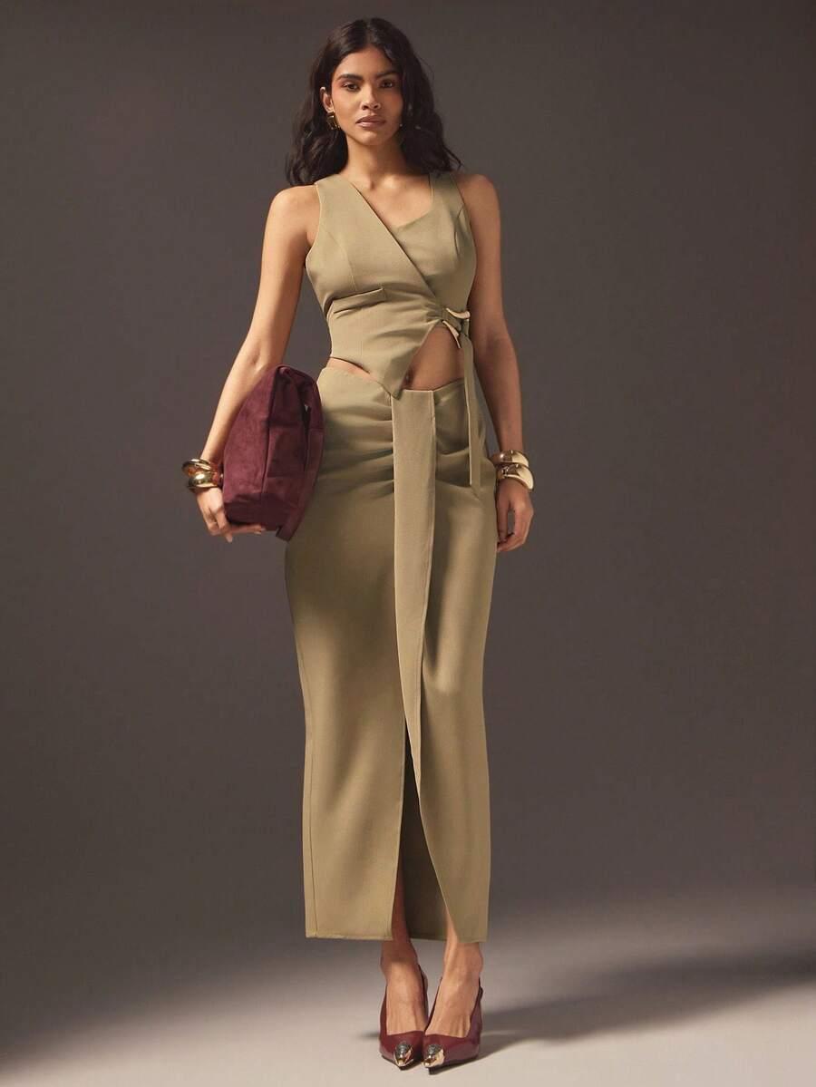 ELEGANCKA SPÓDNICA MAXI