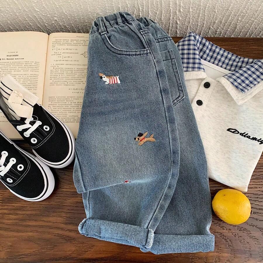 NIEBIESKIE SPODNIE JEANS