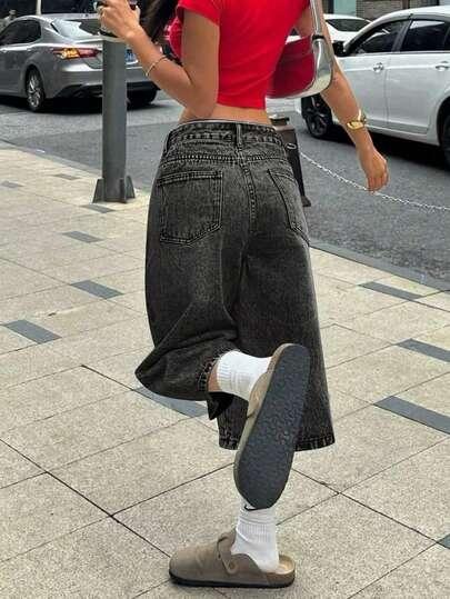 CZARNE SPODNIE JEANS