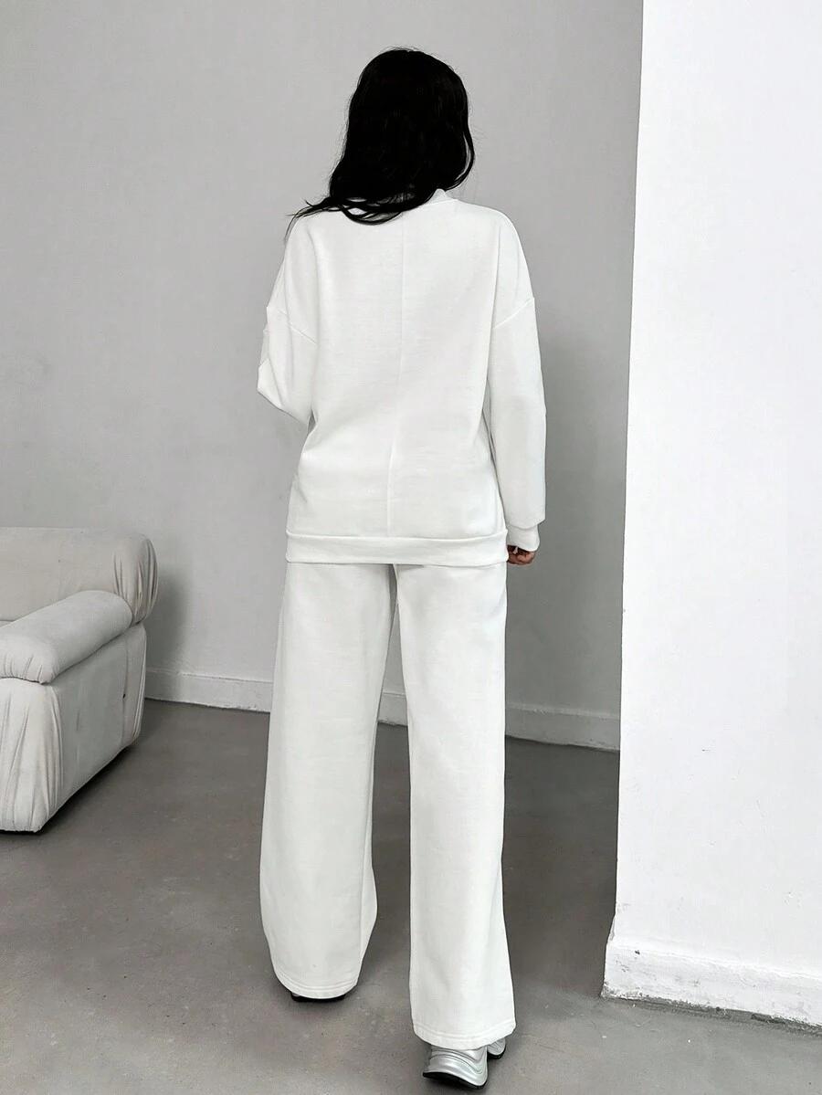 BLUZA SPODNIE KOMPLET DRESOWY 