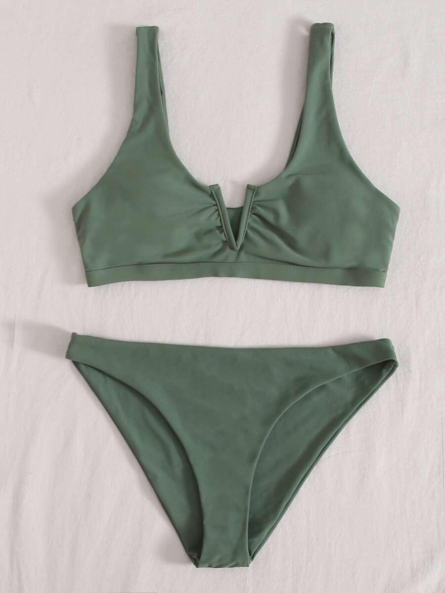 zielony komplet bikini