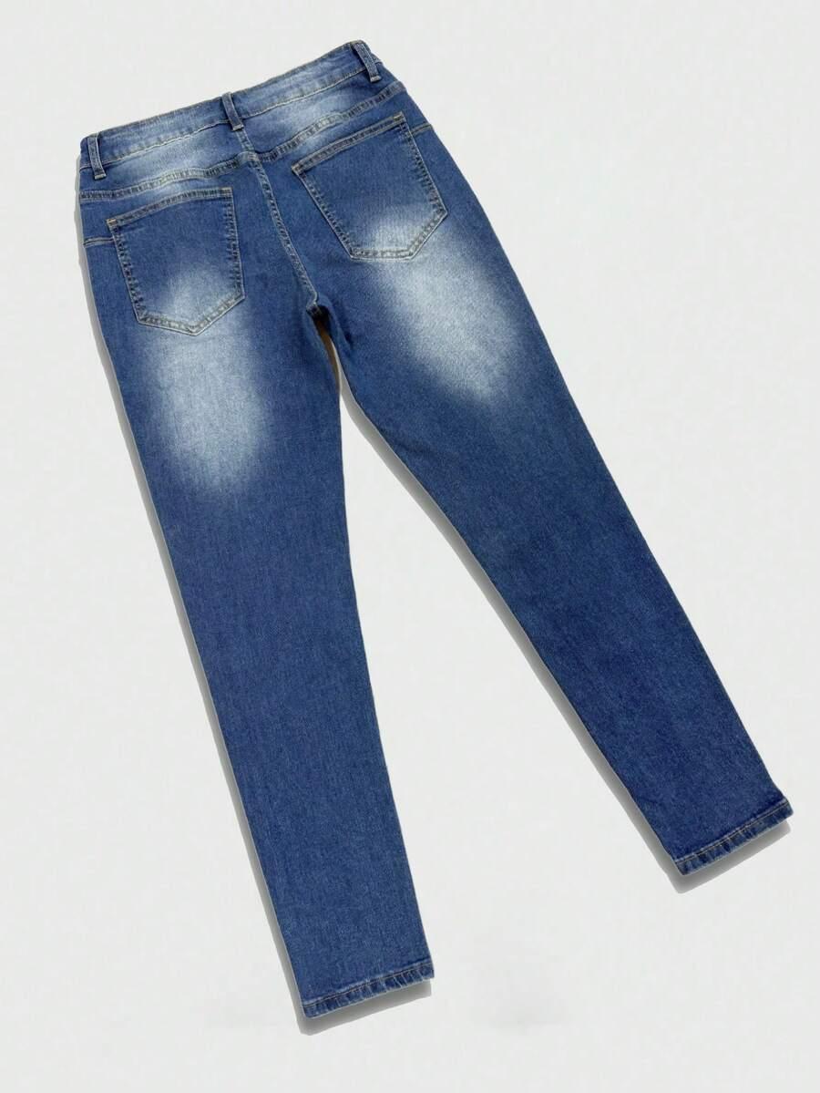 spodnie jeans zwężana nogawka 