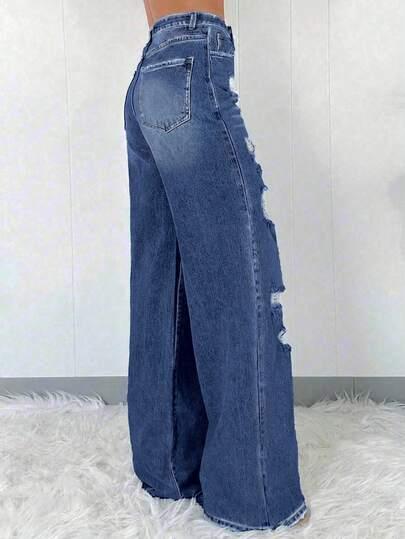 NIEBIESKIE SPODNIE JEANS