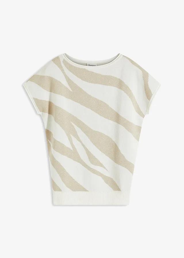 SWETER DAMSKI Z OKRĄGŁYM DEKOLTEM