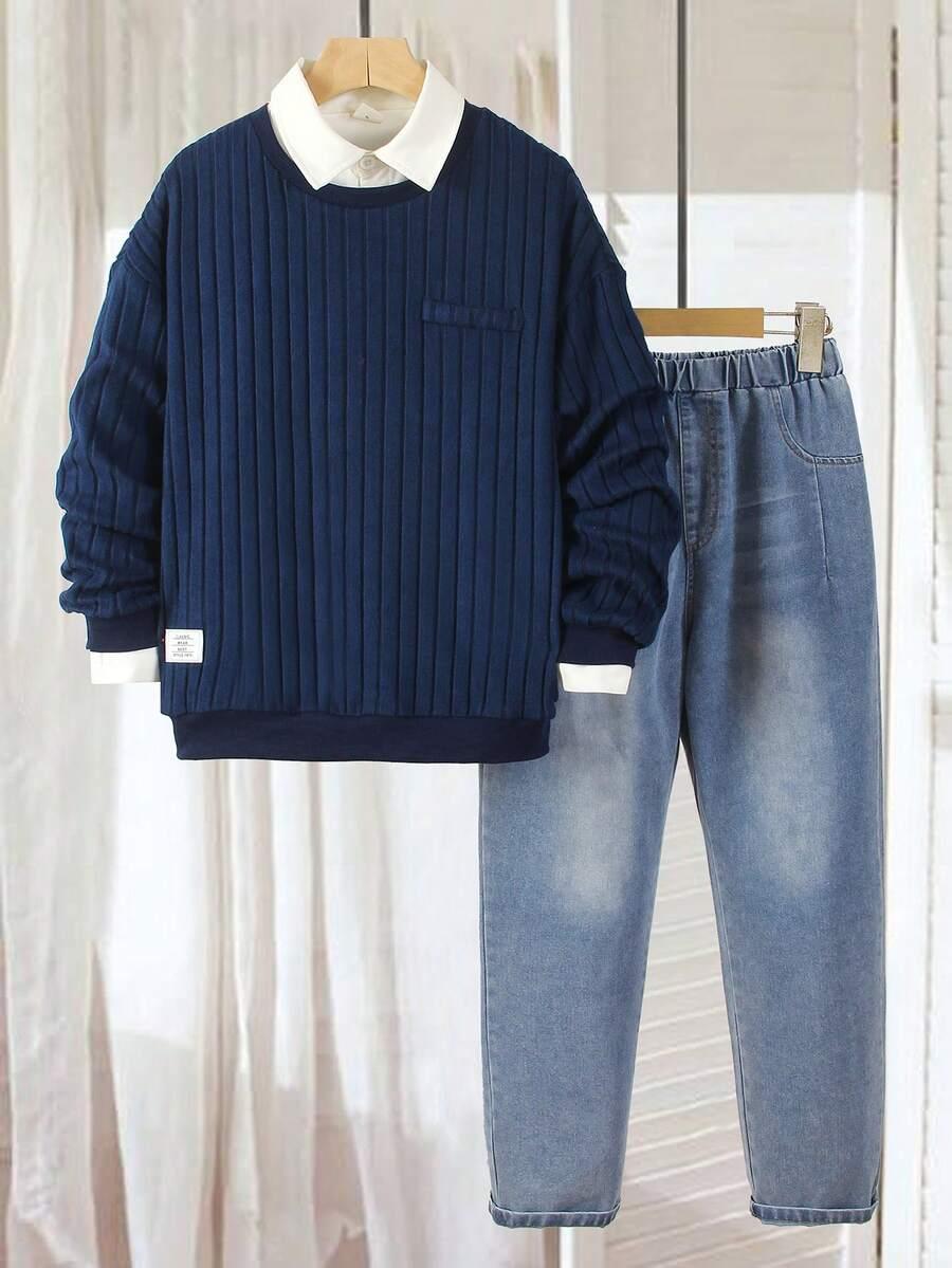 NIEBIESKIE SPODNIE JEANS