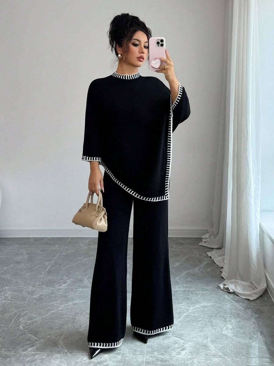 SWETER SPODNIE KOMPLET