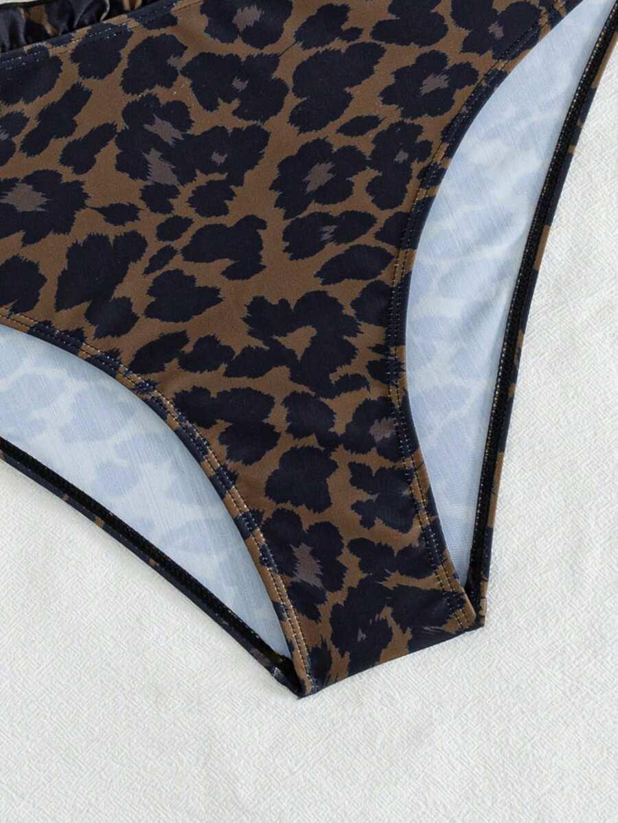 DWUCZĘŚCIOWY STRÓJ KĄPIELOWY LEOPARD PRINT