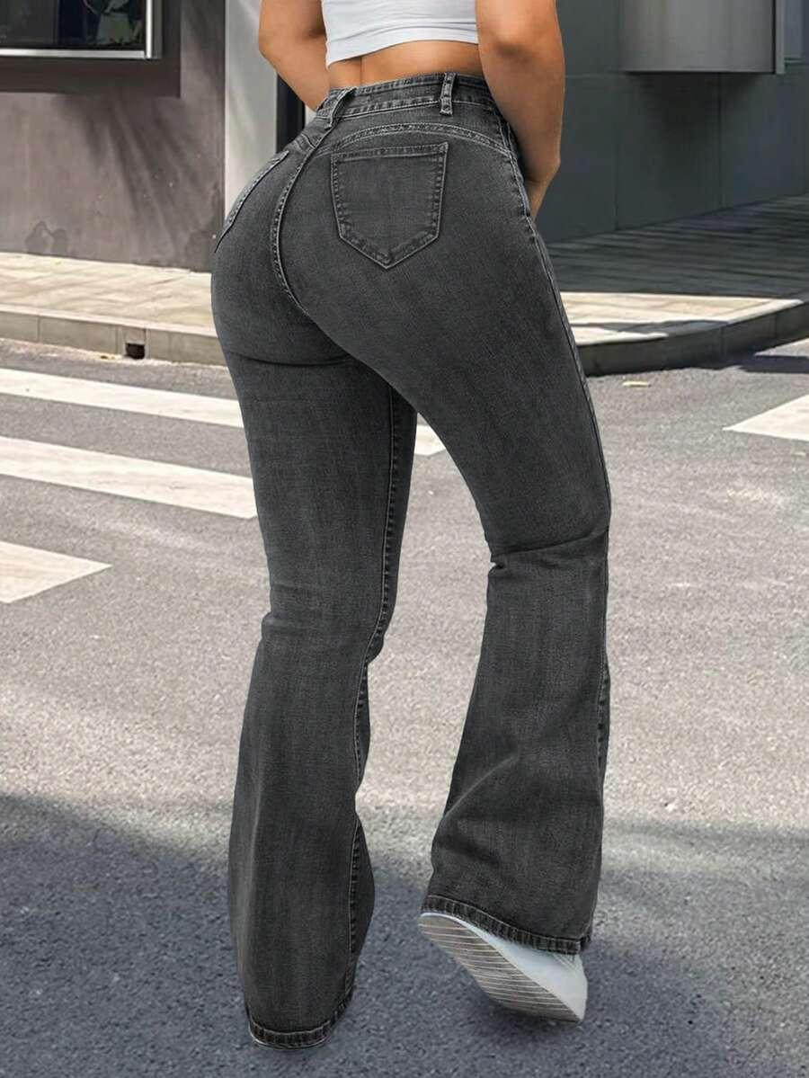 szare spodnie jeans