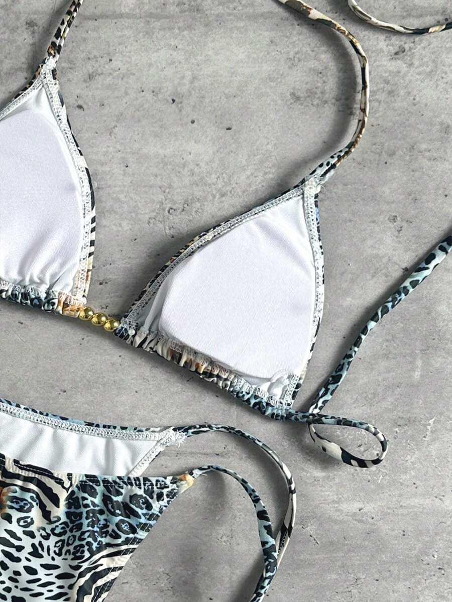 DWUCZĘŚCIOWY STRÓJ KĄPIELOWY ANIMAL PRINT