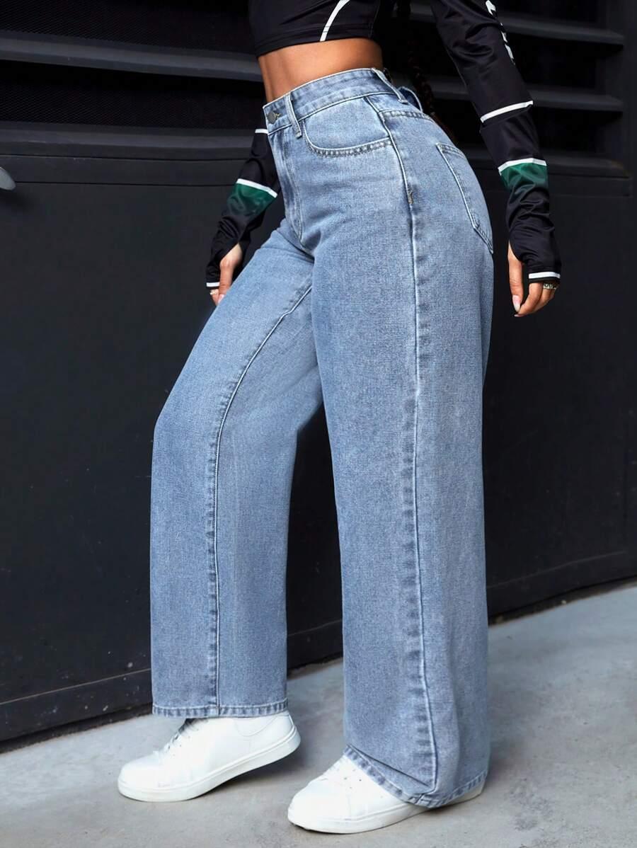NIEBIESKIE SPODNIE JEANS 