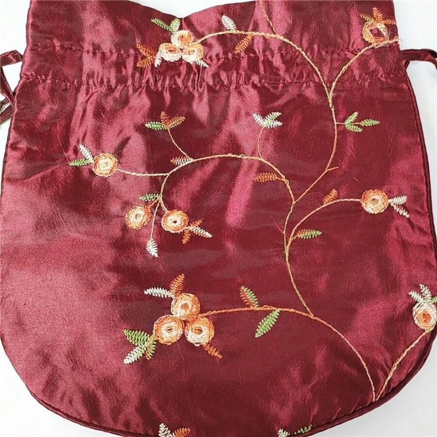 bordowa torebka wzór