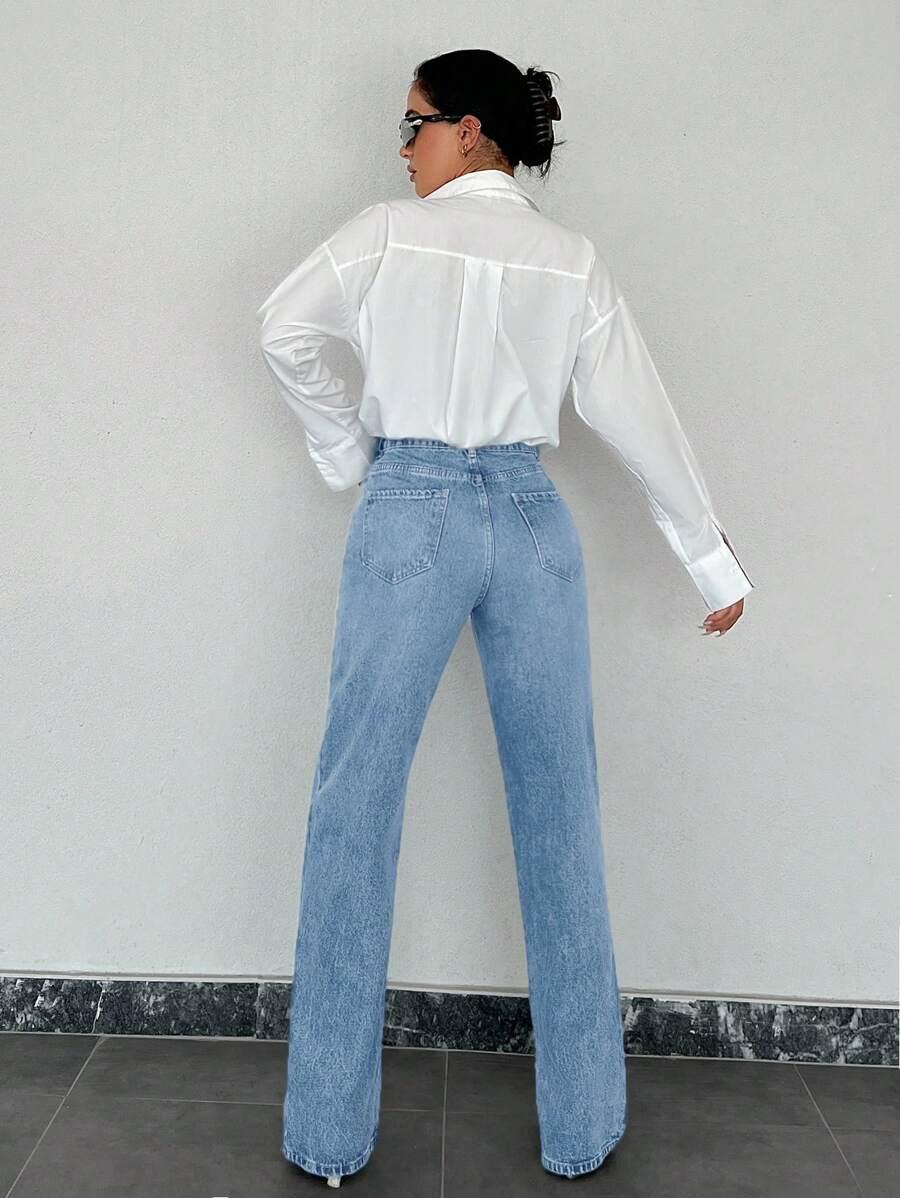 NIEBIESKIE SPODNIE JEANS
