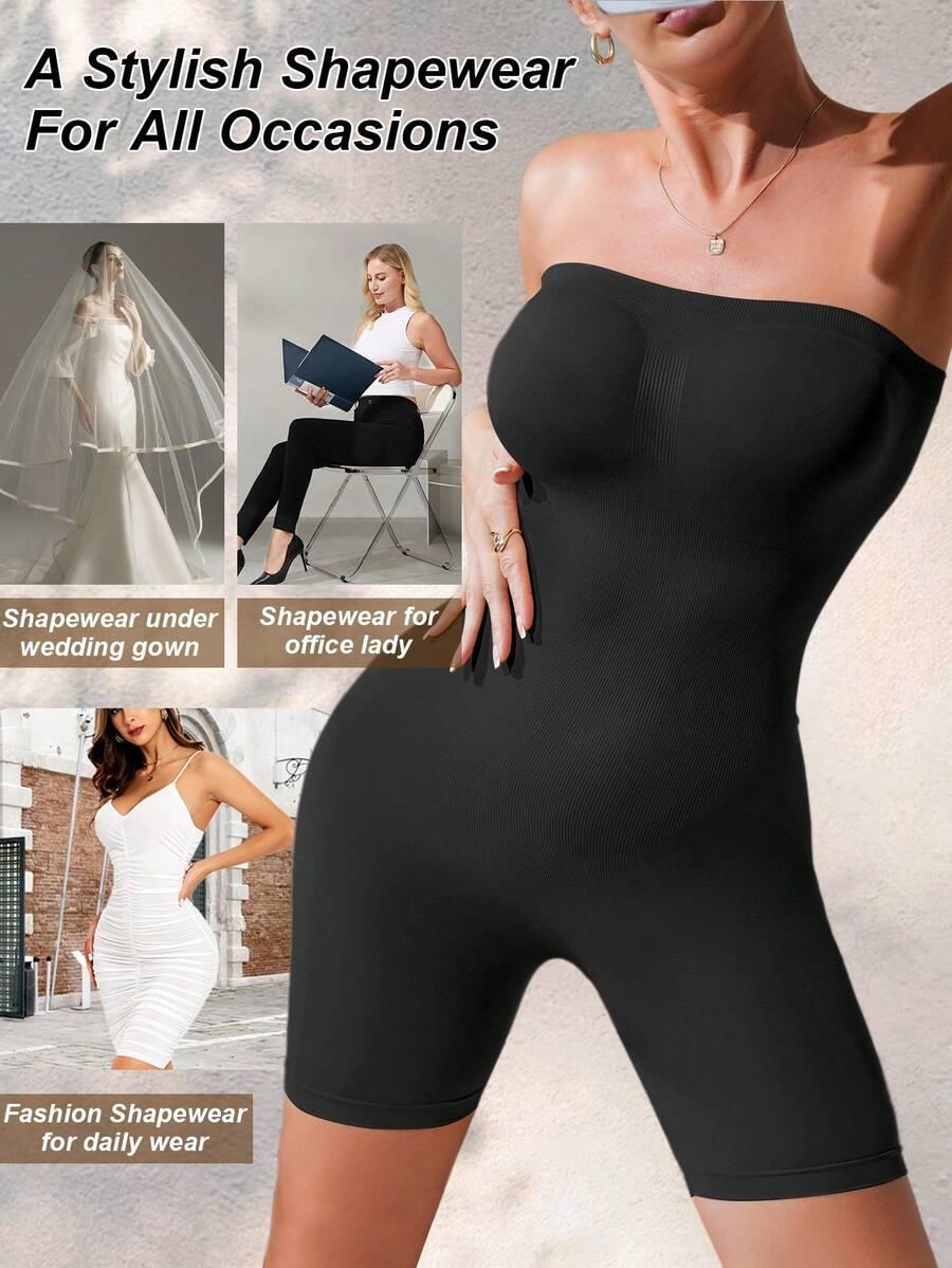  BEZSZWOWY KOMBINEZON MODELUJĄCY BEZ RĘKAWÓW
