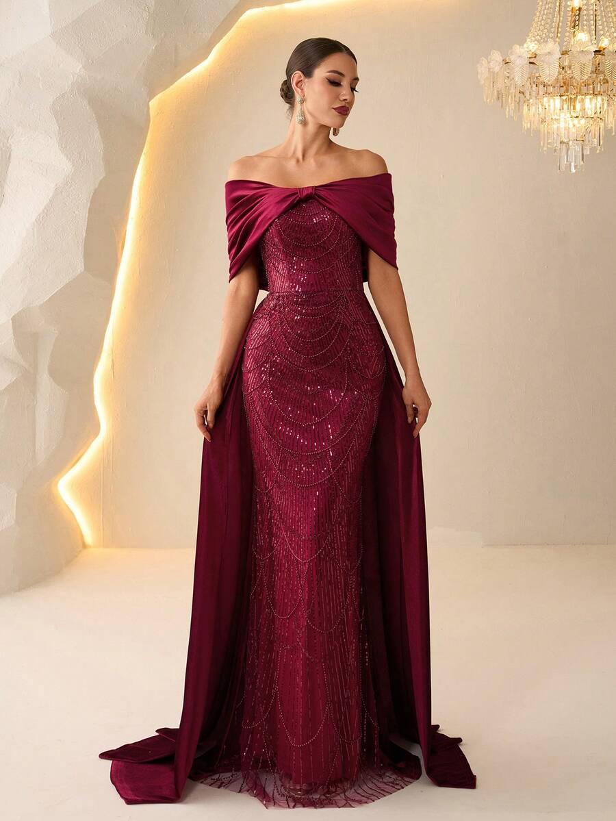 CZERWONA MAXI SUKIENKA