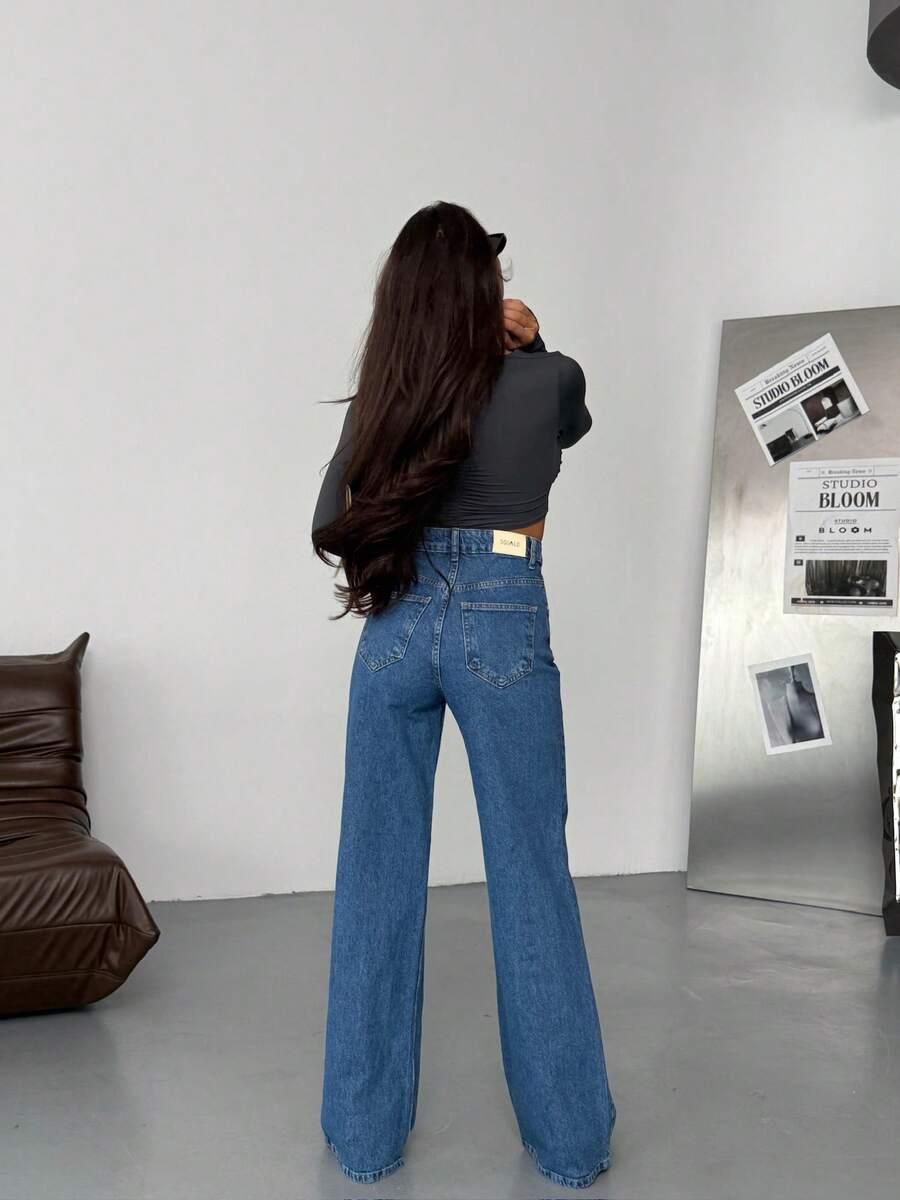 NIEBIESKIE SPODNIE JEANS