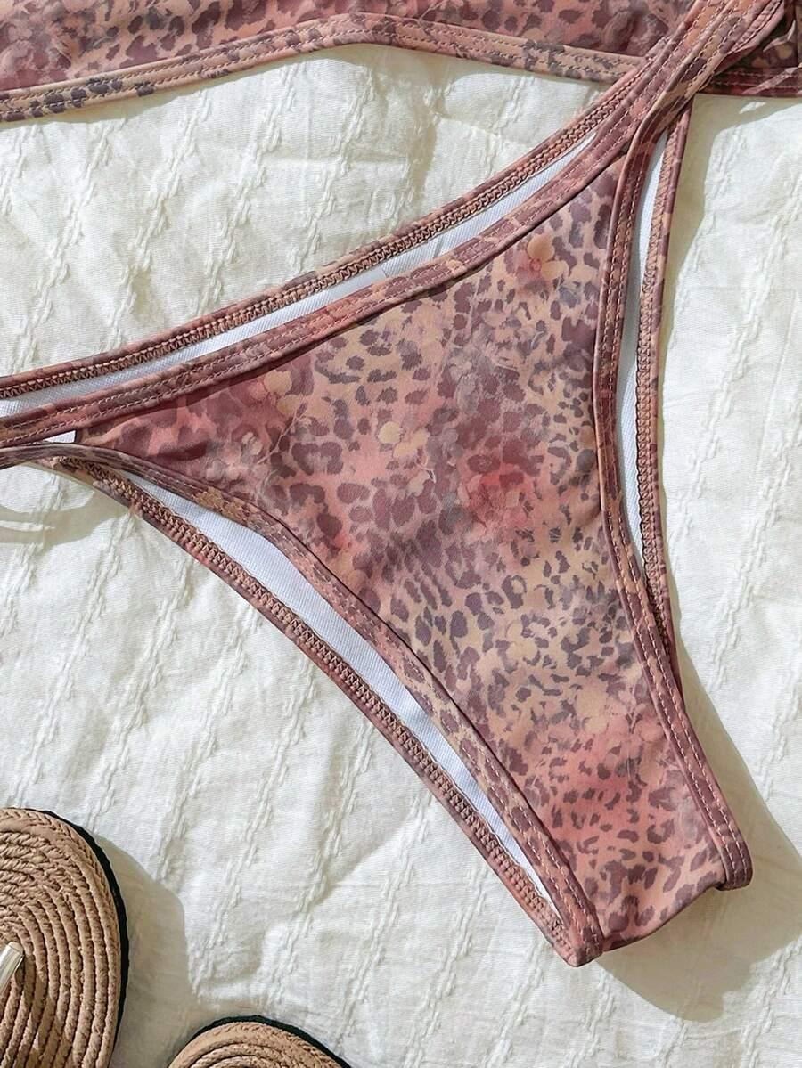 DWUCZĘŚCIOWY STRÓJ KĄPIELOWY ANIMAL PRINT