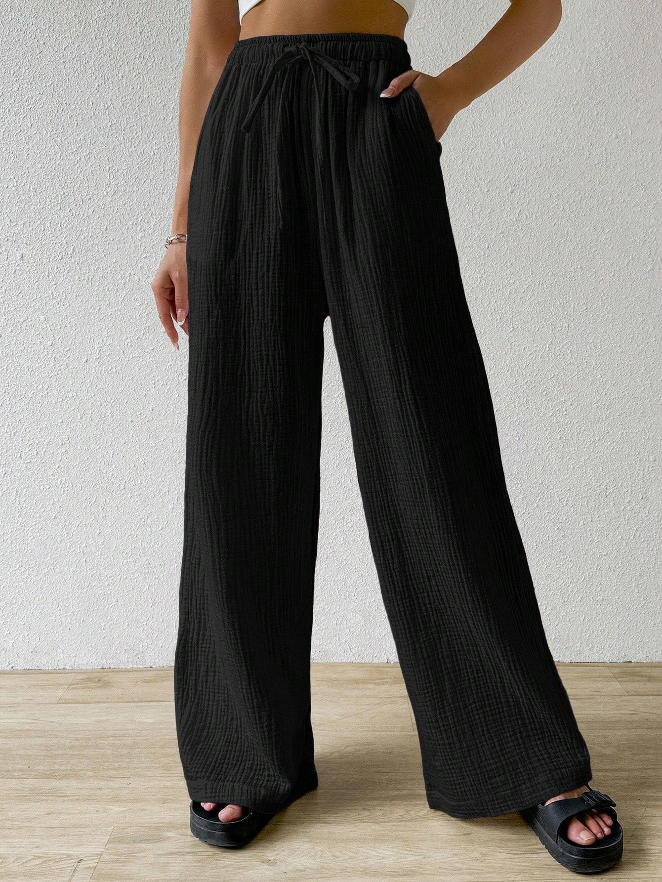 CZARNE SPODNIE CASUAL