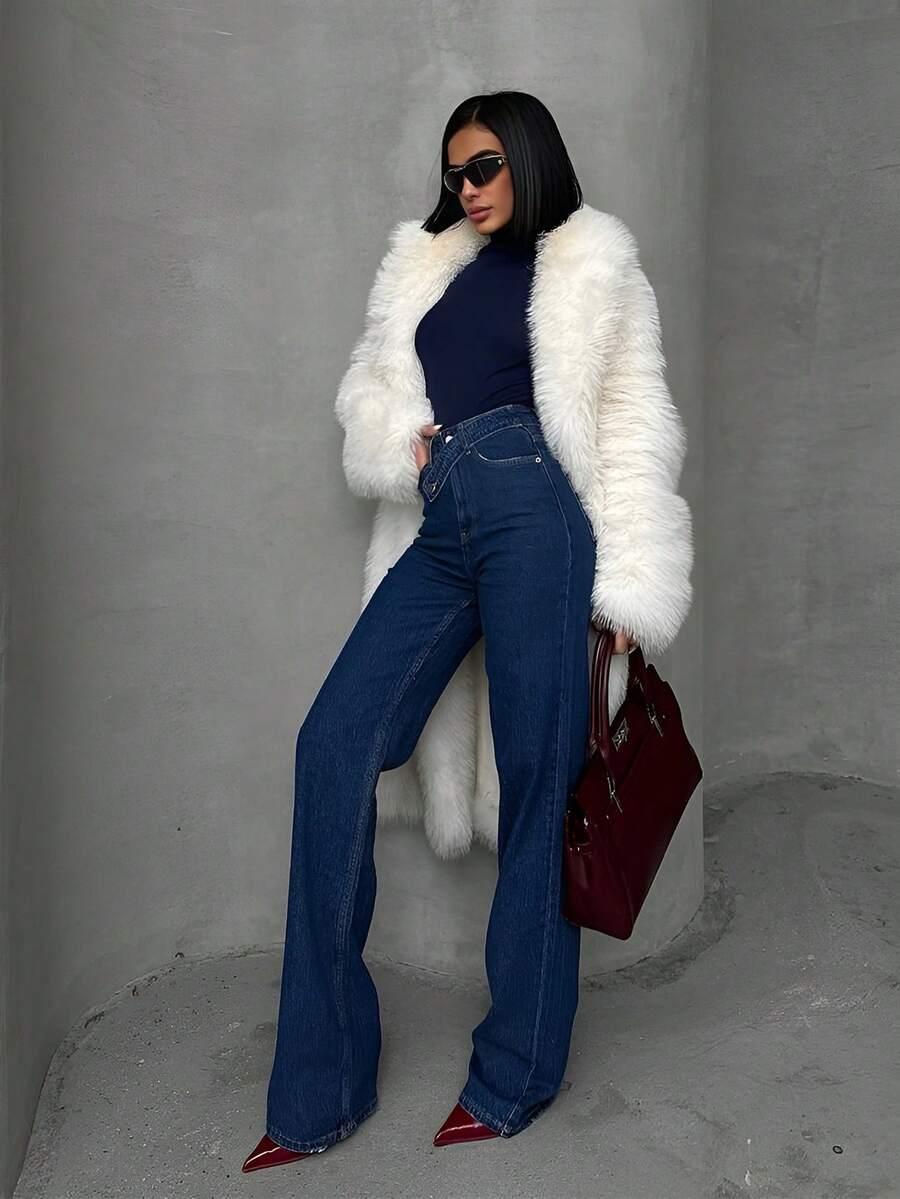 NIEBIESKIE SPODNIE JEANS