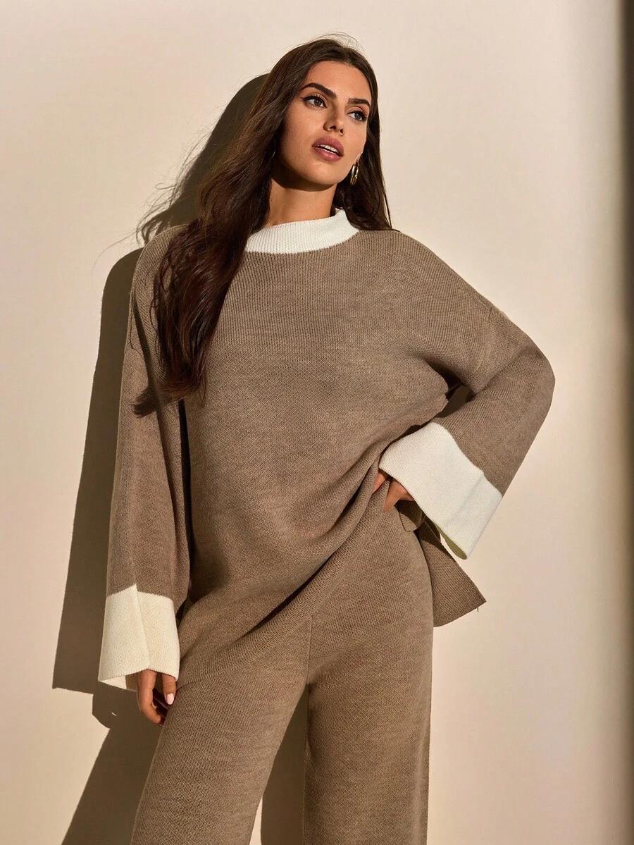 sweter spodnie komplet