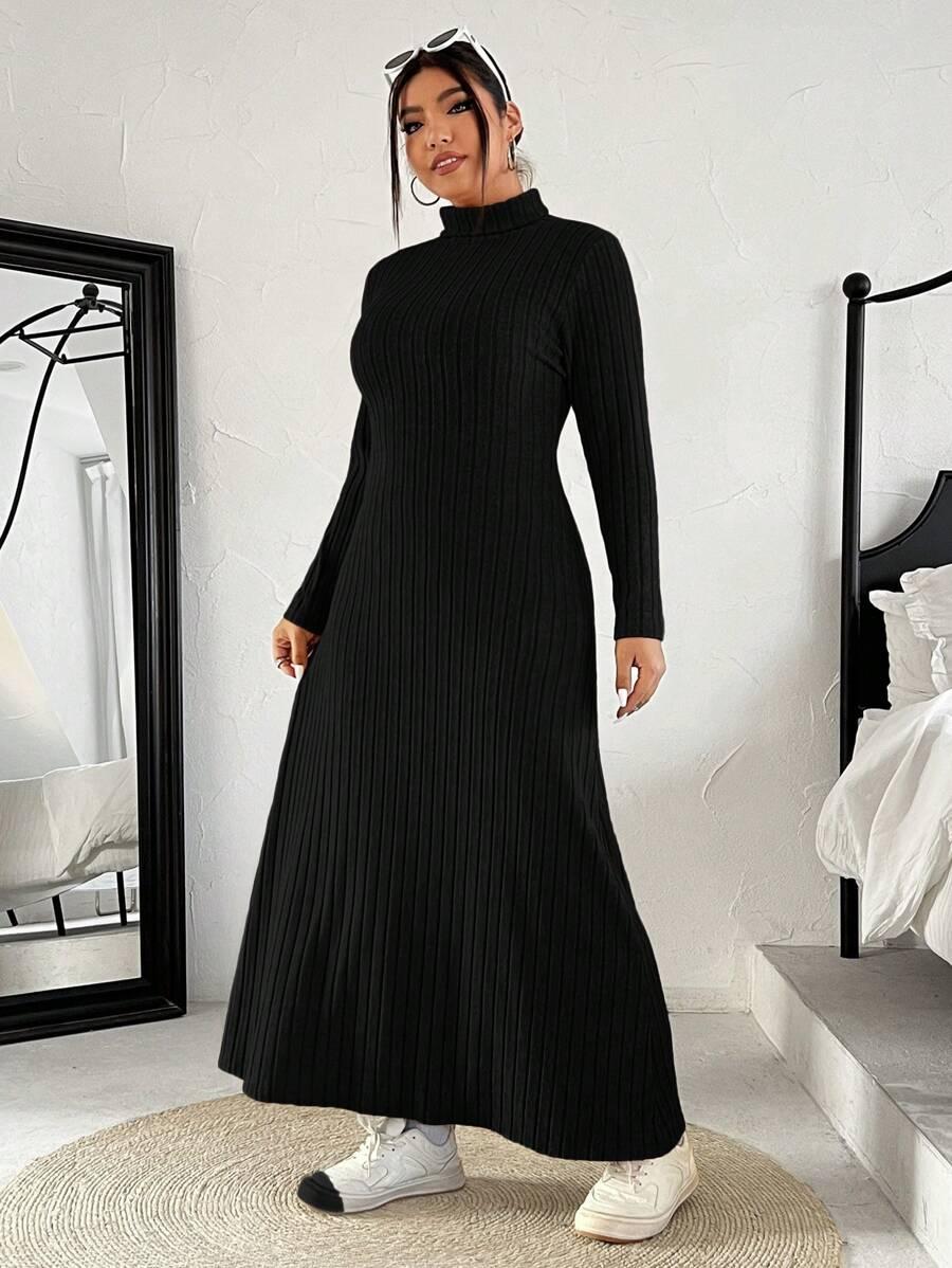 CZARNA MAXI SUKIENKA GOLF