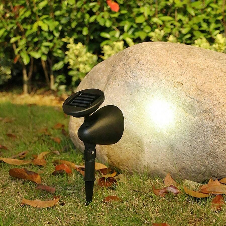 czarna lampa wbijana 2-pack