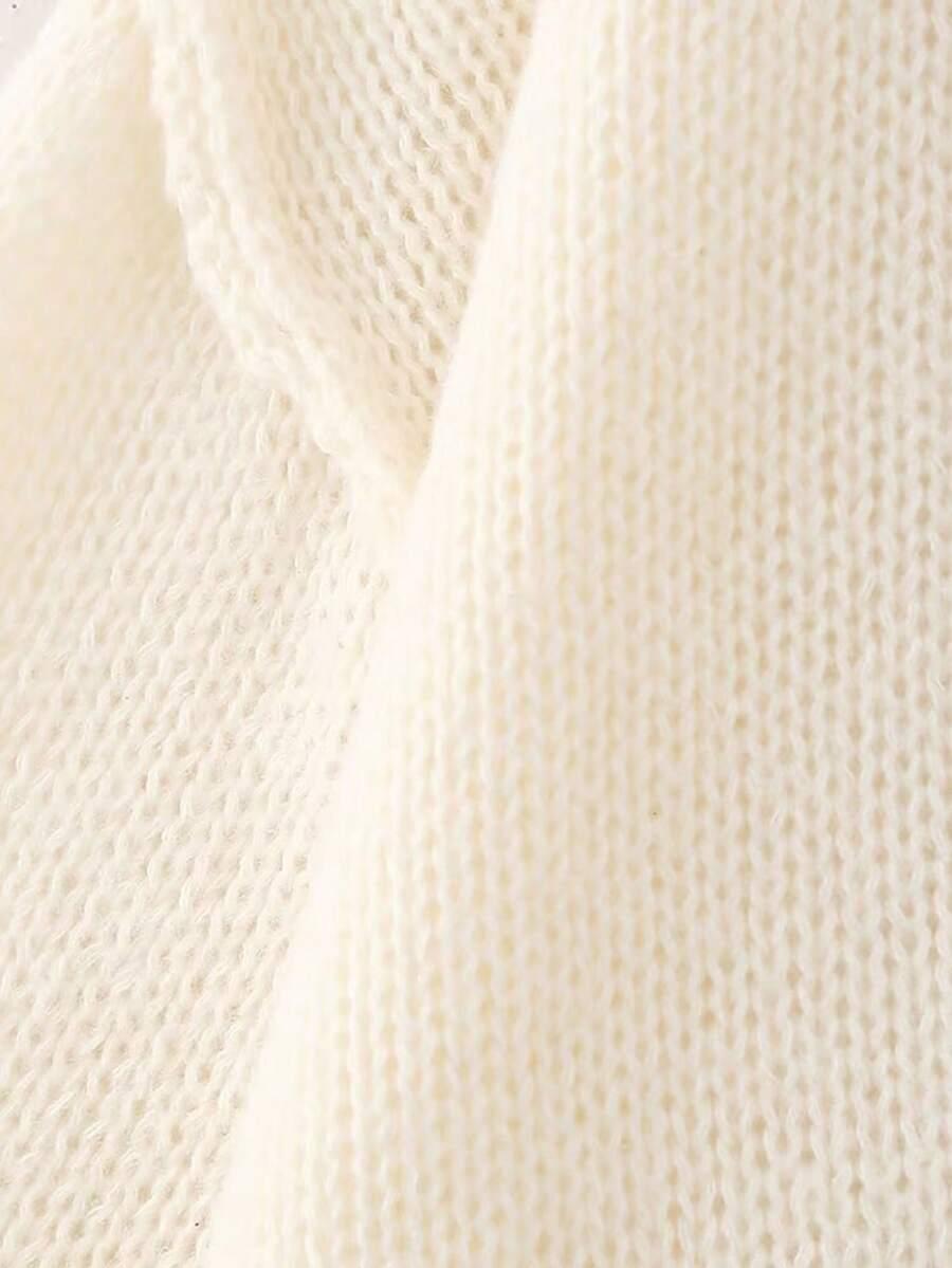BEŻOWY SWETER KARDIGAN 