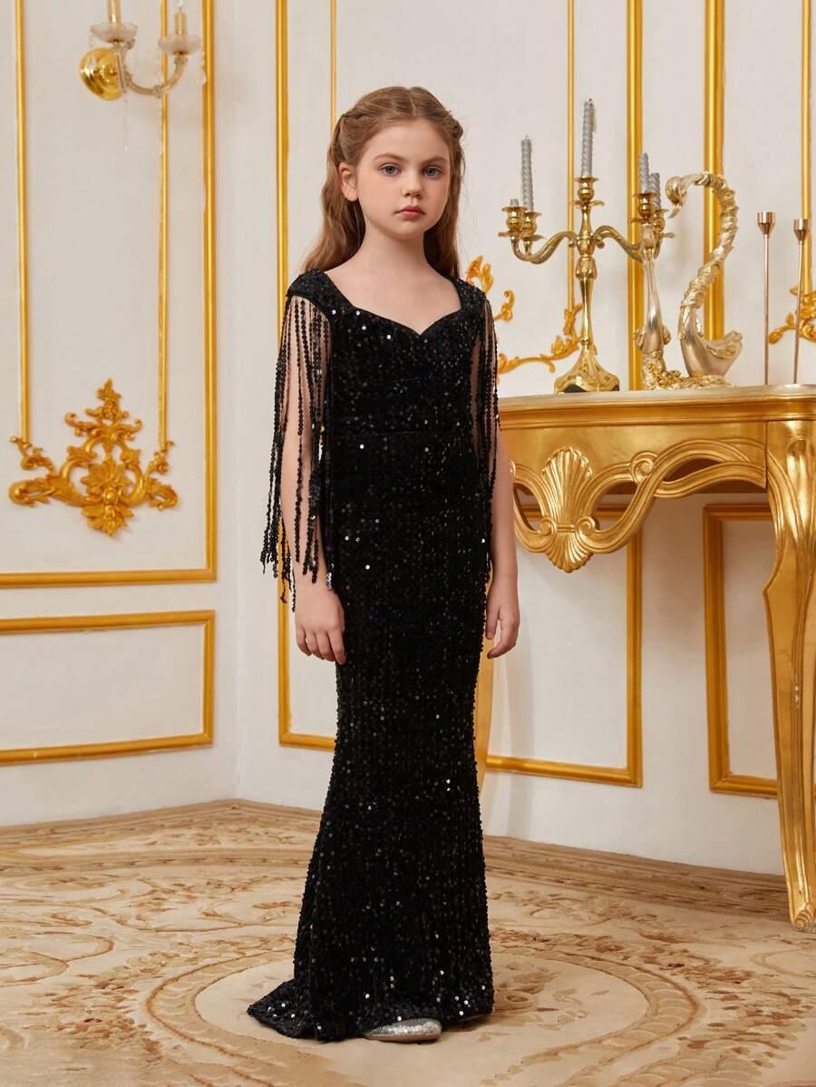 CZARNA MAXI SUKIENKA